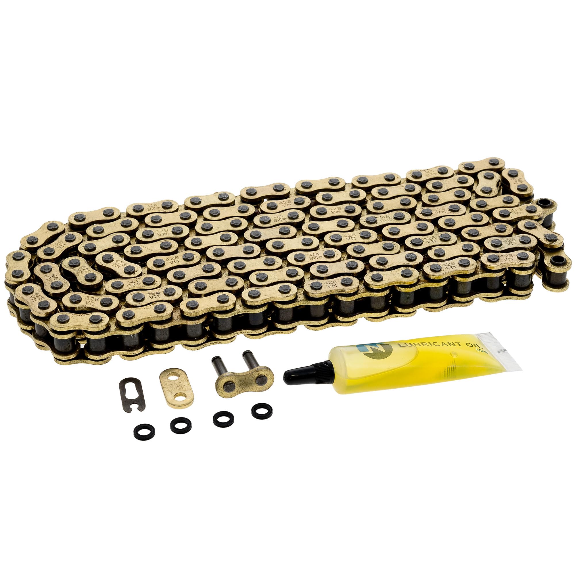 NICHE Gold 428 X-Ring Chain 140 Links with Connecting Master Link